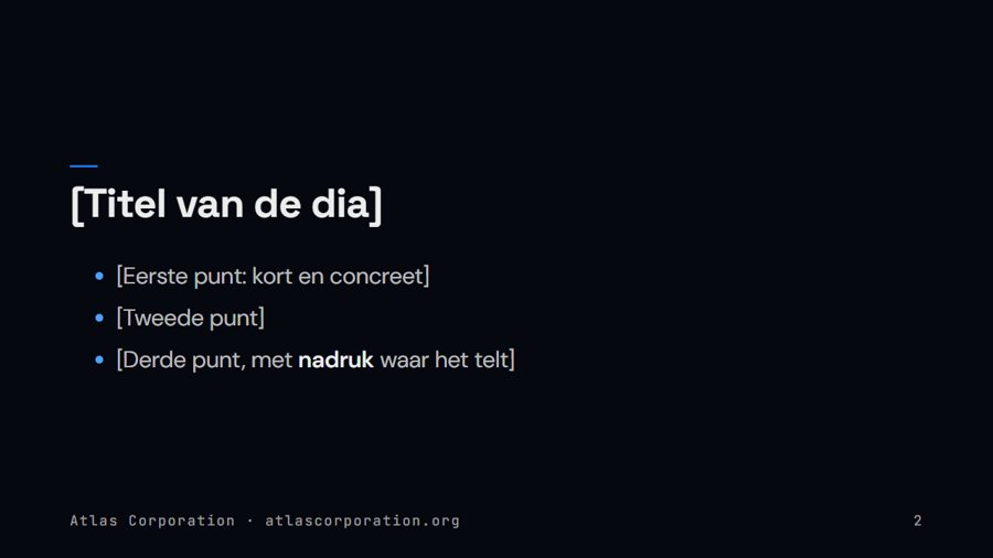 Presentatie, inhoud